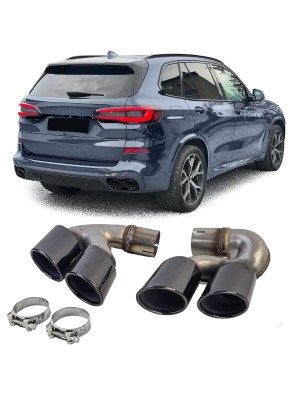 Nerezové koncovky BMW X5 G05 / X6 G06 / X7 G07  (2018+) s M-paketem